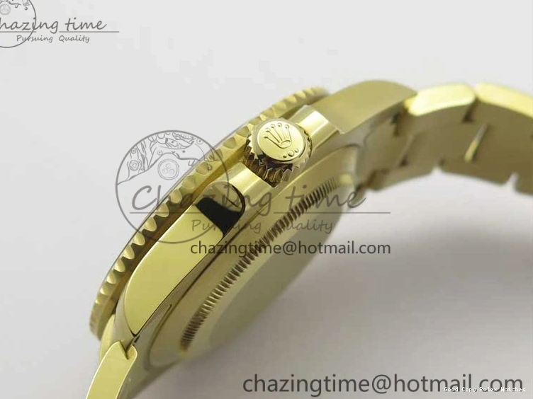 AAA Replica Watches Bracelet SA3135 3010 Black Diam Black Maker 1:1 Dial Bp 116618 Edition V on Ceramic 316L Submariner YG Supportive LN Best 0105